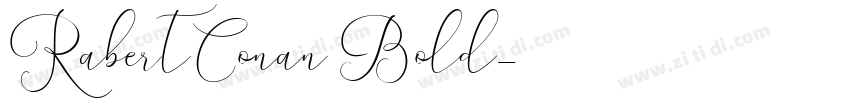 RabertConan Bold字体转换